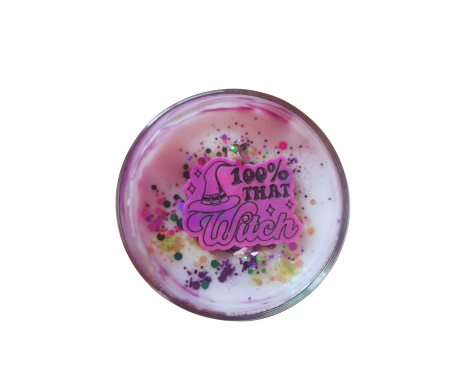 Witch, Please! Large Glass Candle
