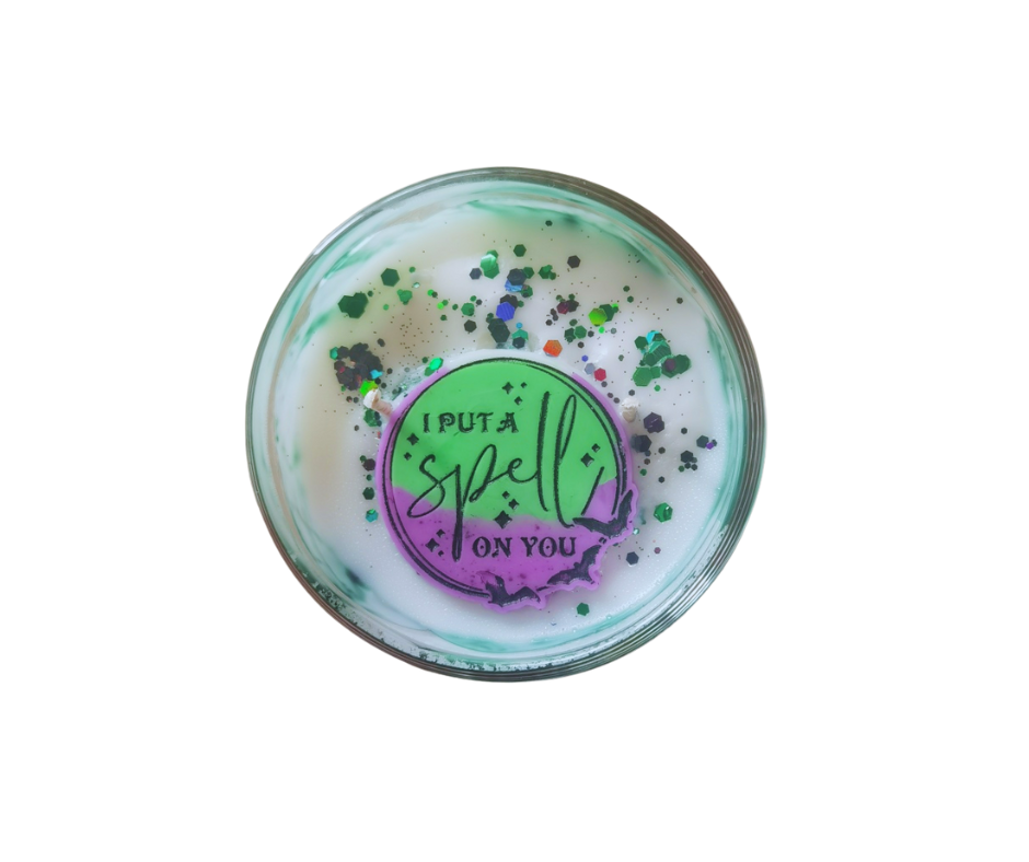 Sugar Hexed Large Glass Candle