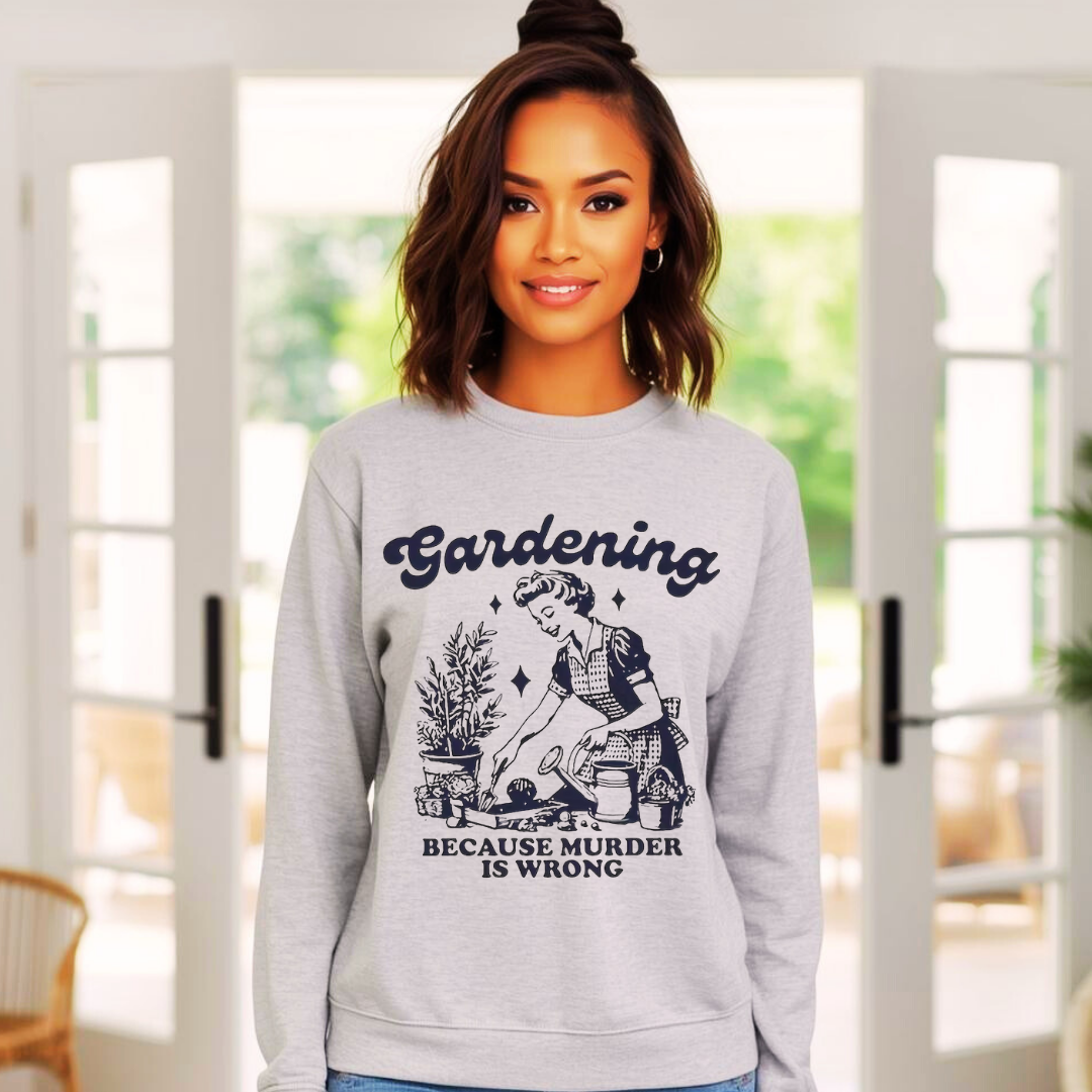 Secret Gardener | Ladies Crewneck Sweatshirt | Organic Cotton Blend