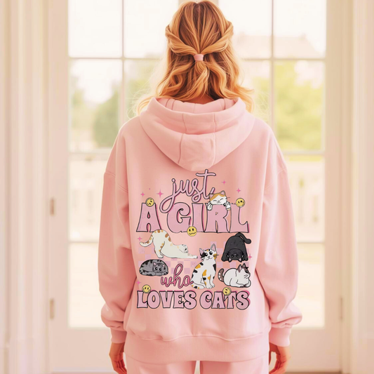 Just a Girl Adult Hoodie | Organic Cotton Blend