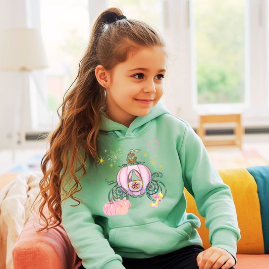 Princess Carriage Kids Hoodie | Magical Princess Hoodie | The Maliboo Club Kids