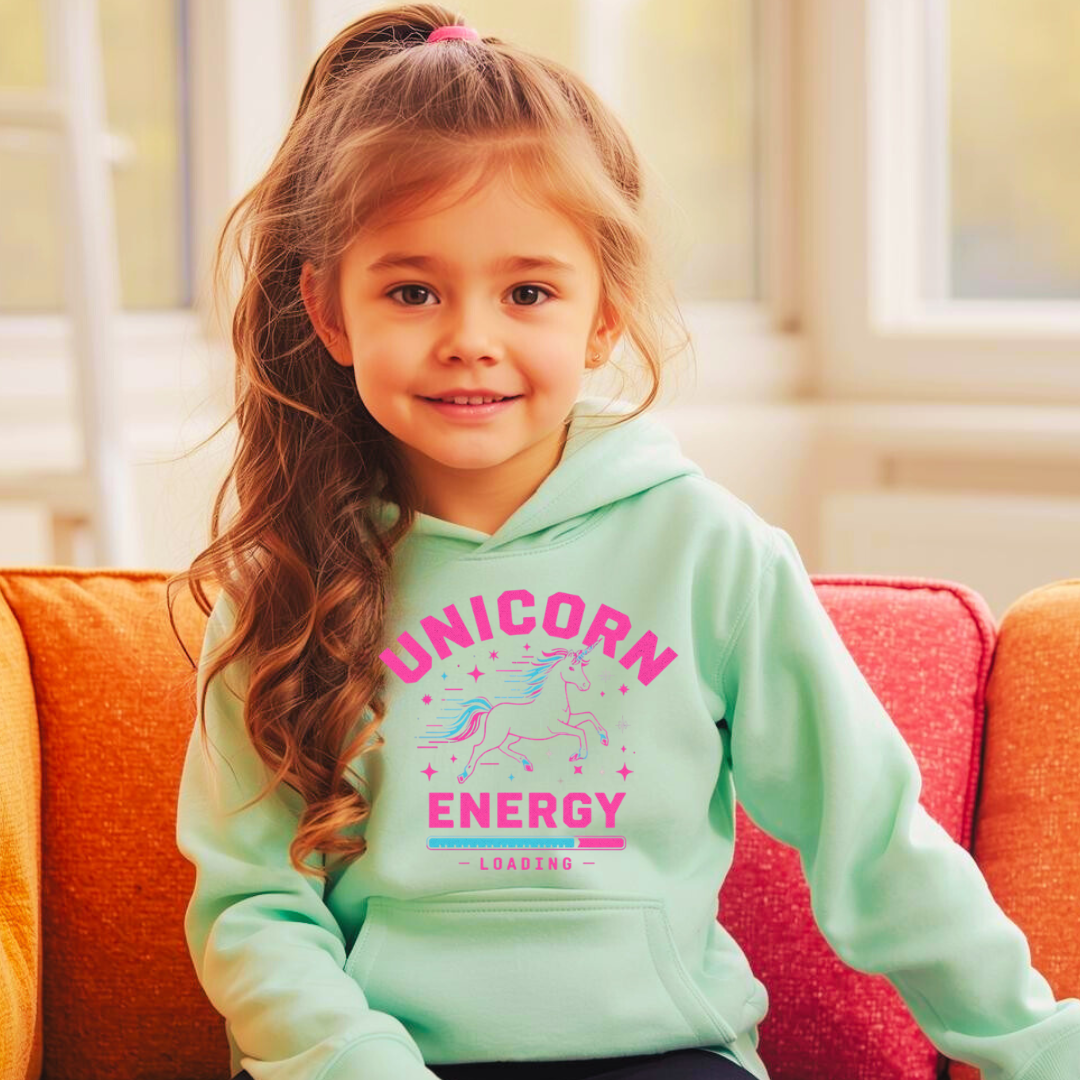 Unicorn Energy Kids Hoodie | Magical Unicorn Jumper | The Maliboo Club Kids