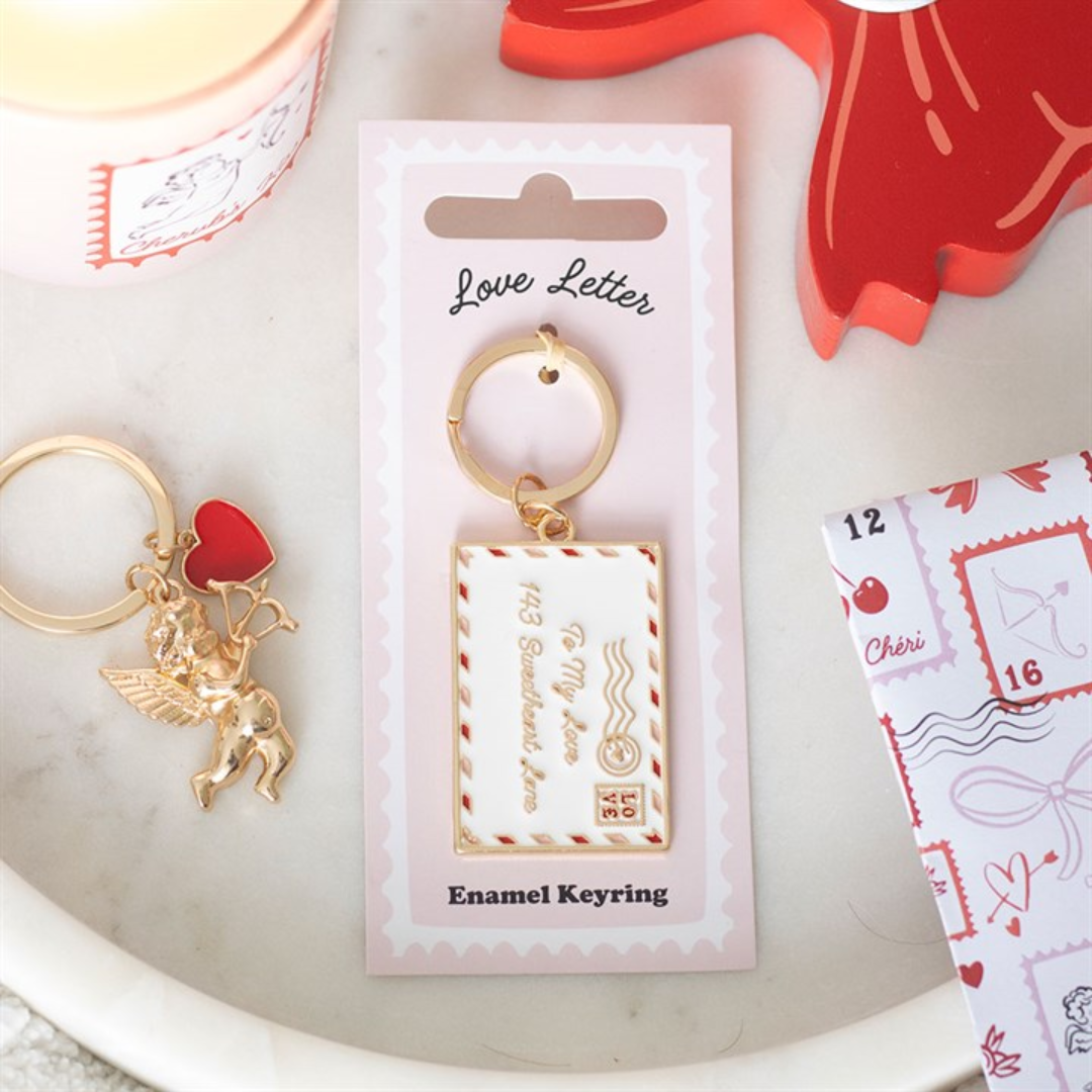 Love Letter Enamel Keyring | Cute Valentine’s Day Keepsake | Maliboo Gift Accessory
