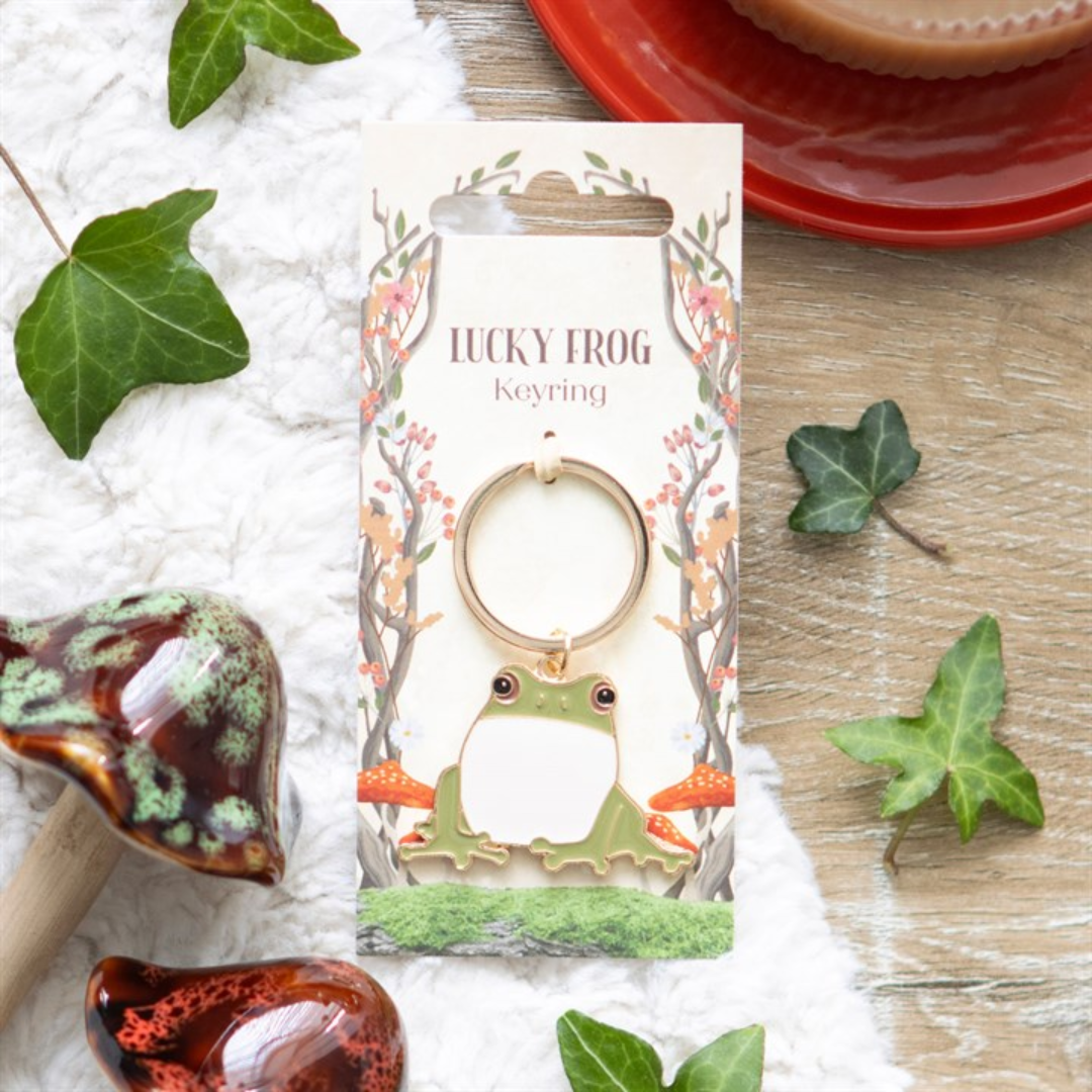 Lucky Little Frog Keyring | Cute Enamel Nature-Themed Charm Gift