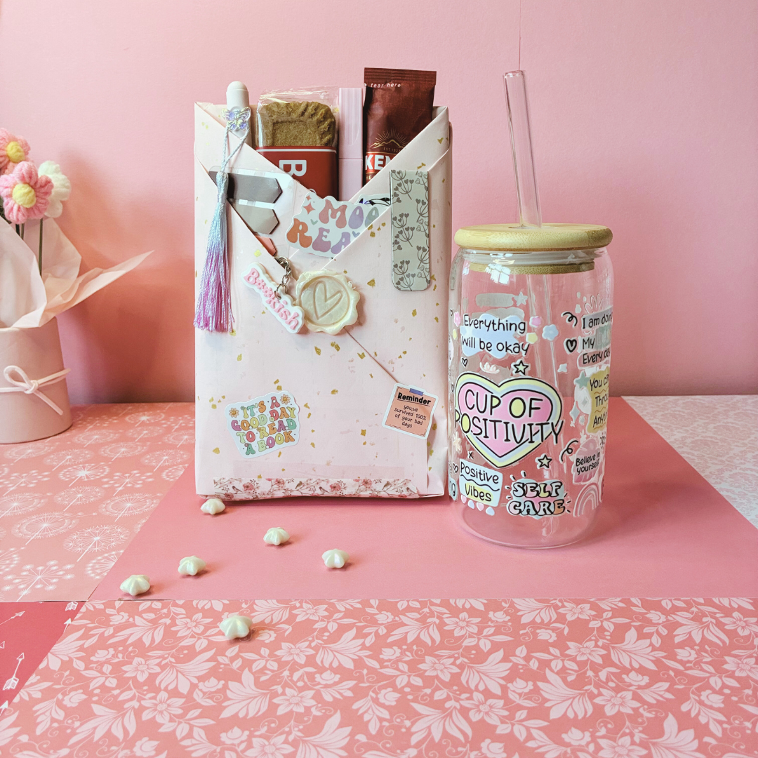 Unwrap the perfect cozy gift with Maliboo’s Blind Date With a Book Gift Set! Includes a surprise book, aesthetic glass tumbler, and dreamy bookish accessories — designed for readers, coffee lovers, and mindful souls.