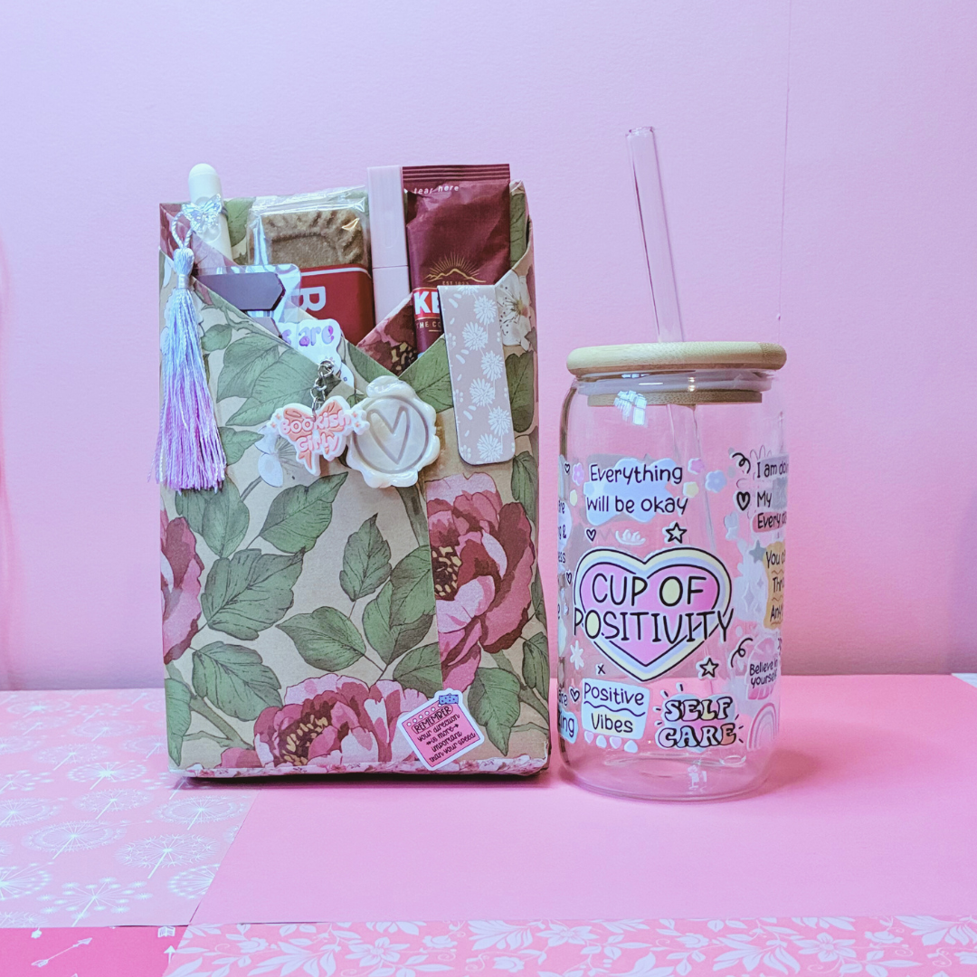 Unwrap the perfect cozy gift with Maliboo’s Blind Date With a Book Gift Set! Includes a surprise book, aesthetic glass tumbler, and dreamy bookish accessories — designed for readers, coffee lovers, and mindful souls.