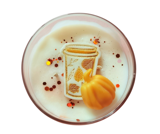 Pumpkin Cottage Large Glass Candle