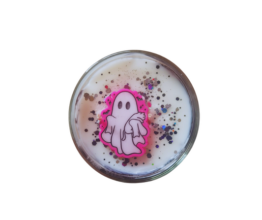 Ghost Town Large Glass Candle