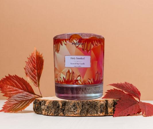Holy Smokes! Large Glass Candle