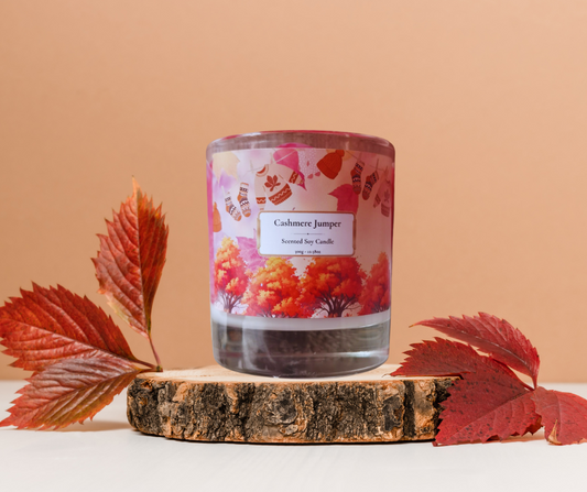 Cashmere Jumper Large Glass Candle