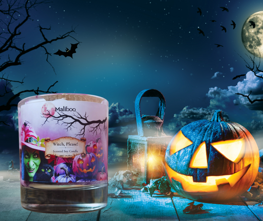 Witch, Please! Large Glass Candle