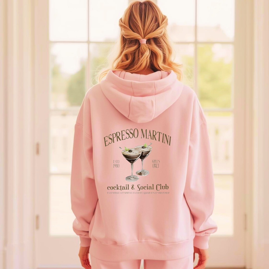 Martini Club Adult Hoodie | Organic Cotton Blend