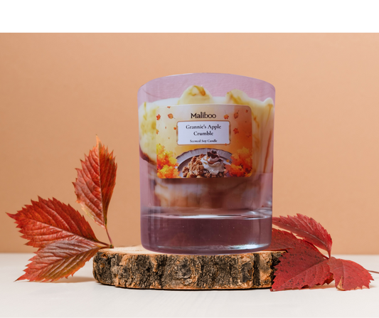 Grannie's Apple Crumble Large Glass Candle