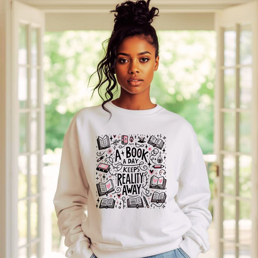 Bookish | Ladies Crewneck Sweatshirt | Organic Cotton Blend