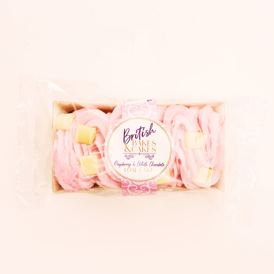Strawberry & White Chocolate Mini Loaf Cake | Individually Wrapped