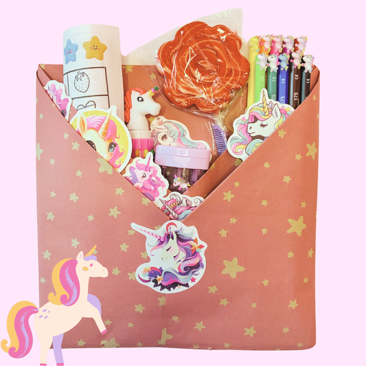 Play Date With a Book | Colour Surprise Themed Gift Set | Unicorns & Rainbows Edition