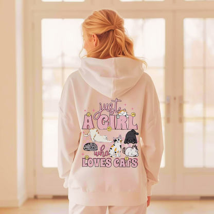 Just a Girl Adult Hoodie | Organic Cotton Blend