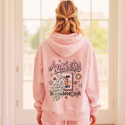 Anxiety On / Off | Adult Cotton Hoodie