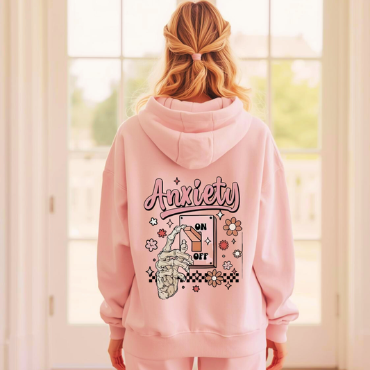 Anxiety On / Off | Adult Cotton Hoodie