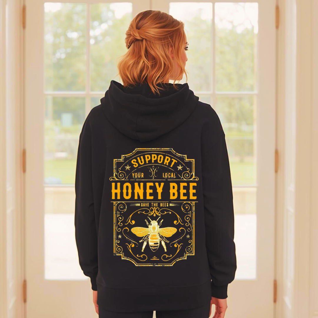 Support Our Honey Bees | Adult Cotton Hoodie