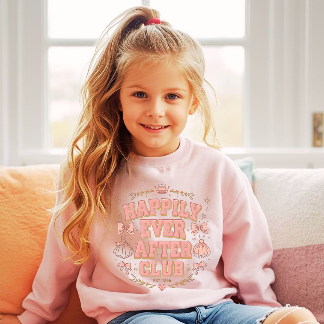 Happily Ever After Club Kids Sweatshirt | Magical Crewneck Jumper | The Maliboo Club Kids