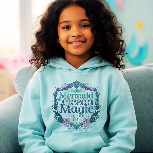 Mermaid Magic Society Kids Hoodie | The Maliboo Club Kids