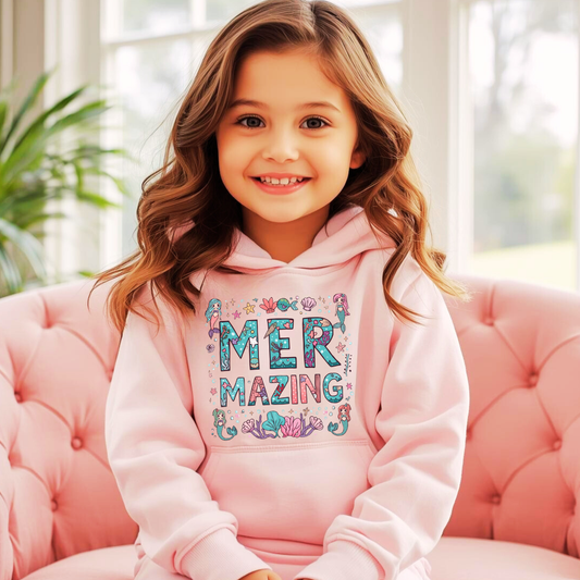 Mermazing Kids Hoodie | Mermaid Hoodie | The Maliboo Club Kids