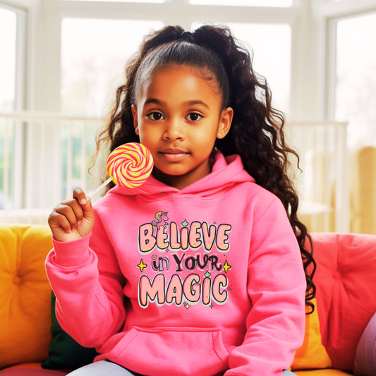 Believe In Your Magic Kids Unicorn Hoodie | The Maliboo Club Kids