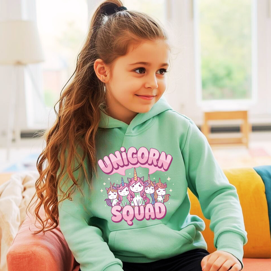 Unicorn Squad Kids Hoodie | Magical Unicorn Jumper | The Maliboo Club Kids