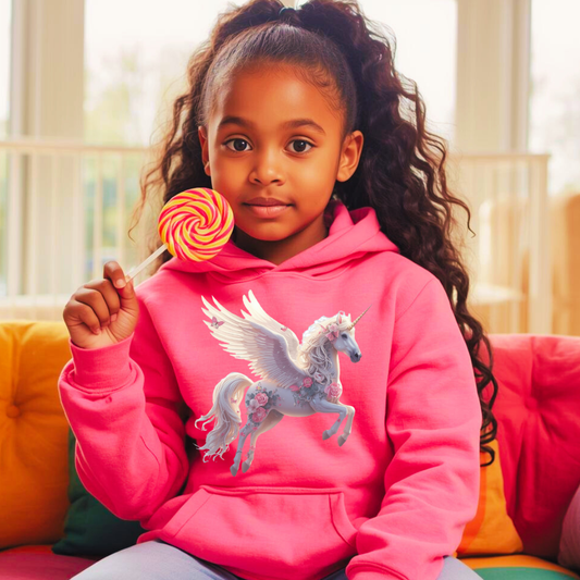 Fly Like A Unicorn Kids Hoodie | Magical Hoodie | The Maliboo Club Kids