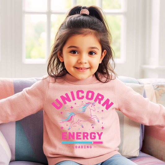 Unicorn Energy Kids Sweatshirt | Magical Crewneck | The Maliboo Club Kids