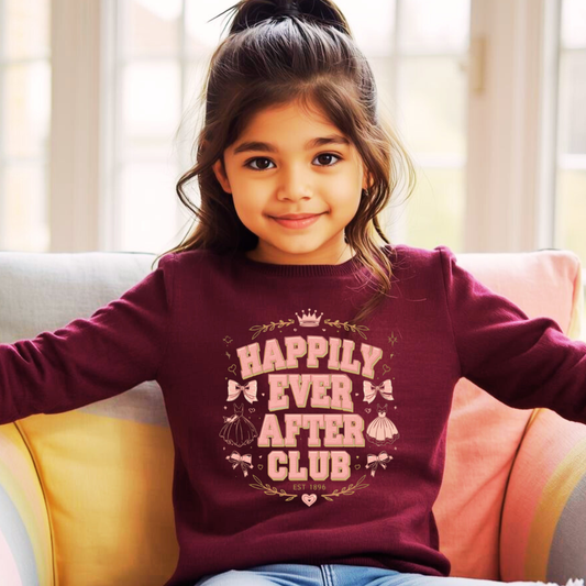 Happily Ever After Club Kids Sweatshirt | Magical Crewneck Jumper | The Maliboo Club Kids
