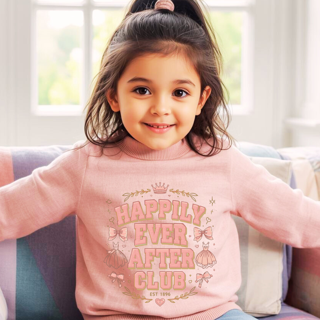 Happily Ever After Club Kids Sweatshirt | Magical Crewneck Jumper | The Maliboo Club Kids