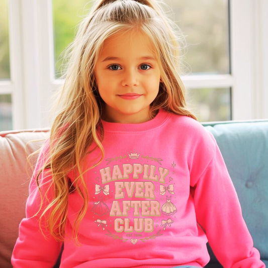 Happily Ever After Club Kids Sweatshirt | Magical Crewneck Jumper | The Maliboo Club Kids