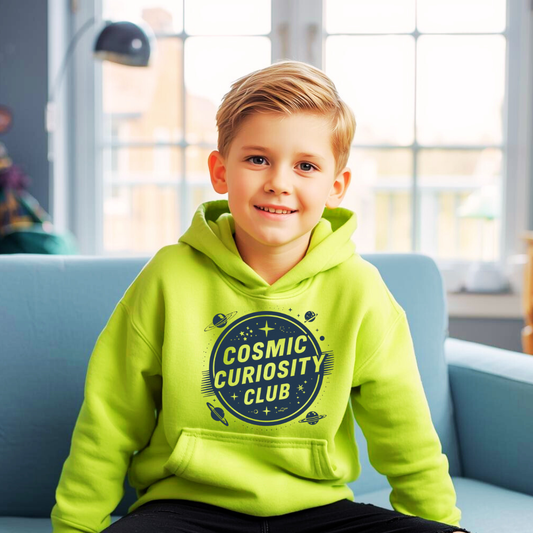 Cosmic Curiosity Club Kids Hoodie | Boys Space Hoodie | The Maliboo Club