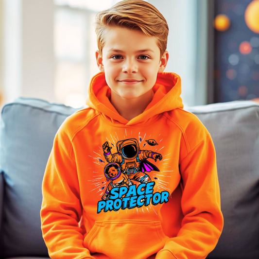 Space Protector Kids Hoodie | Boys Space Hoodie | The Maliboo Club Kids