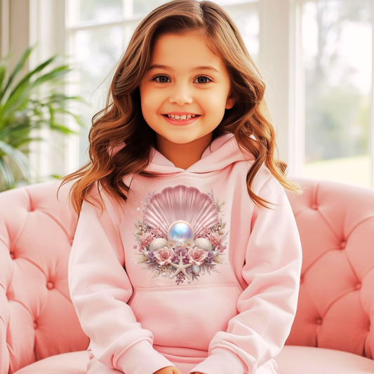Pretty Seashells Kids Hoodie | The Maliboo Club Kids