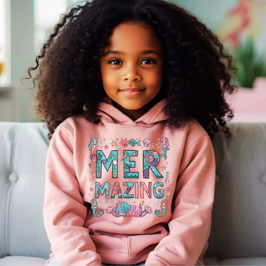 Mermazing Kids Hoodie | Mermaid Hoodie | The Maliboo Club Kids