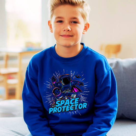 Space Protector Kids Sweatshirt | Space Jumper | The Maliboo Club Kids
