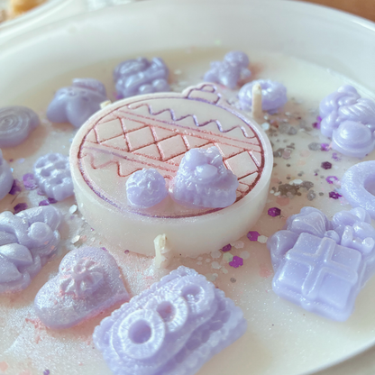 Sugar Plum Santa 3-Wick Candle