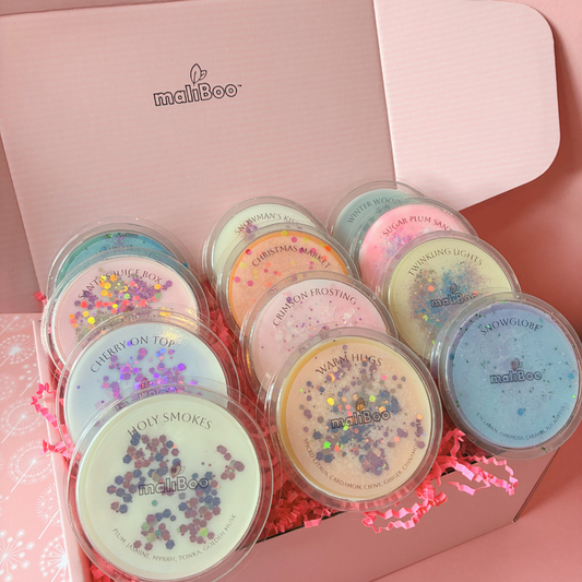 Maliboo Wax Melt Addict Box | Vegan Wax Melts |Biodegradable Glitter
