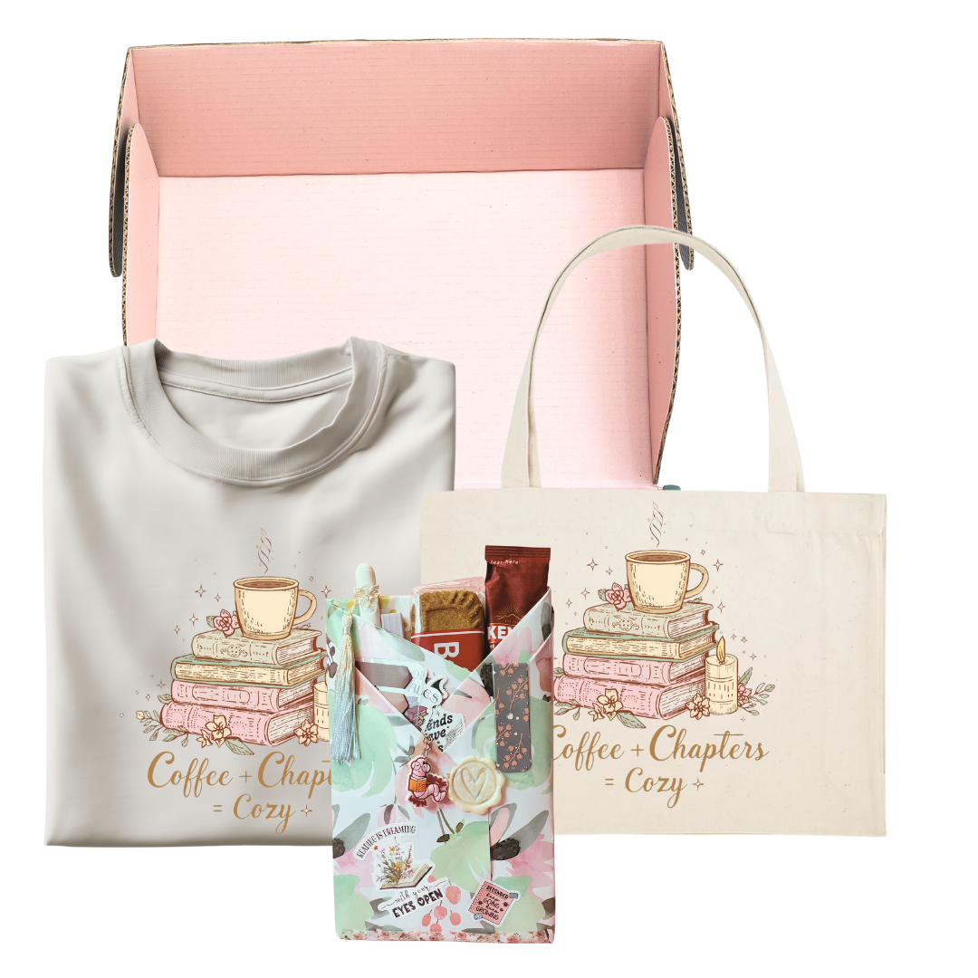 Coffee + Chapters = Cozy | Book Lover's Dream Bundle Gift Set
