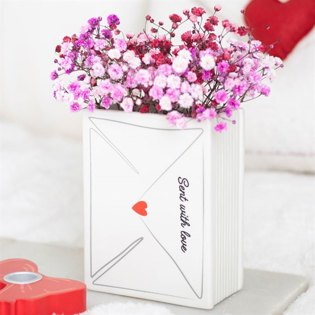 Love Letter Vase | Heart-Sealed Ceramic Valentine’s Décor & Gift | Maliboo Romantic Homeware