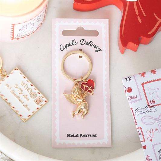 Cupid’s Delivery Keyring | Cute Valentine’s Day Accessory & Gift | Maliboo Romantic Keyring