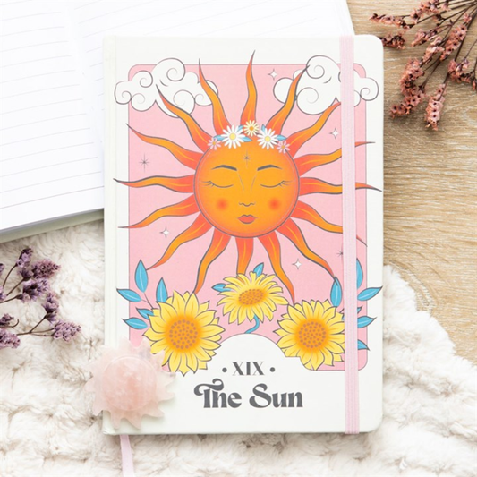 The Sun Celestial Notebook | A5 Tarot-Inspired Journal for Notes & Creativity