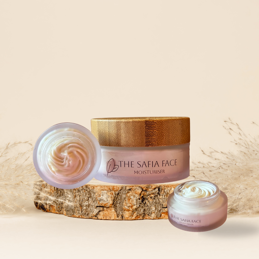 Vegan hydrating day cream and smoothing primer with shea butter, jojoba, and argan oil – Maliboo Safia Cream for glowing skin