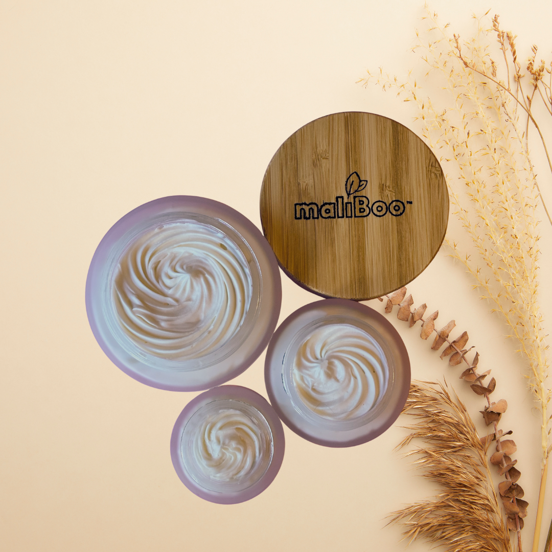 Vegan hydrating day cream and smoothing primer with shea butter, jojoba, and argan oil – Maliboo Safia Cream for glowing skin